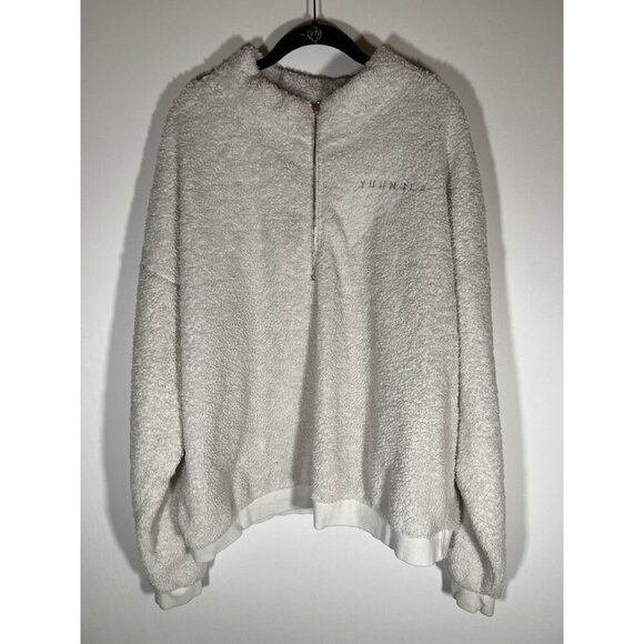 YoungLA Other - YoungLA polar teddy fleece pullover jacket gold zipper logo XXL streetwear